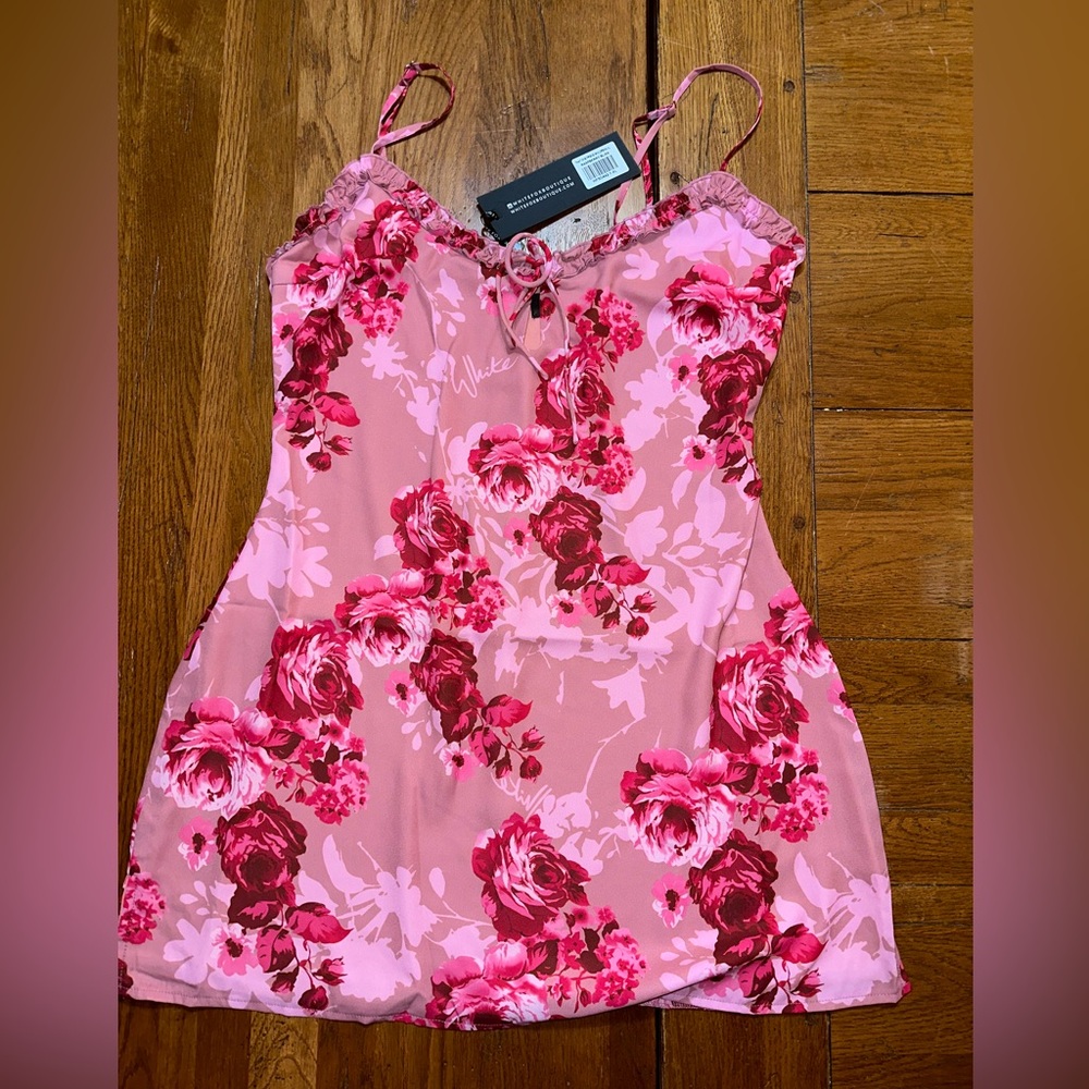 NWT White Fox Raspberry Bliss Mini Dress XL